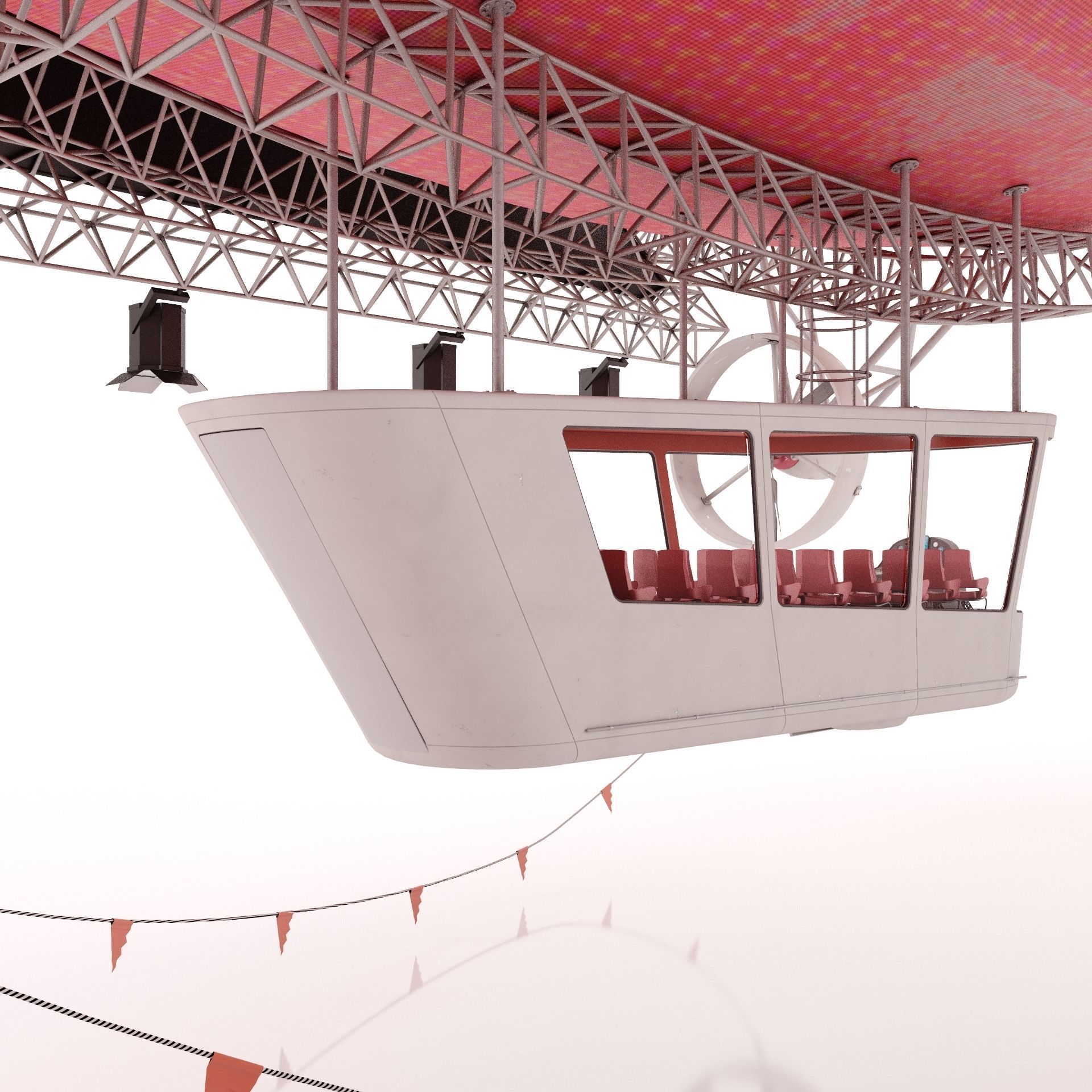 Advertising Zeppelin Coca-Cola 3D model_14