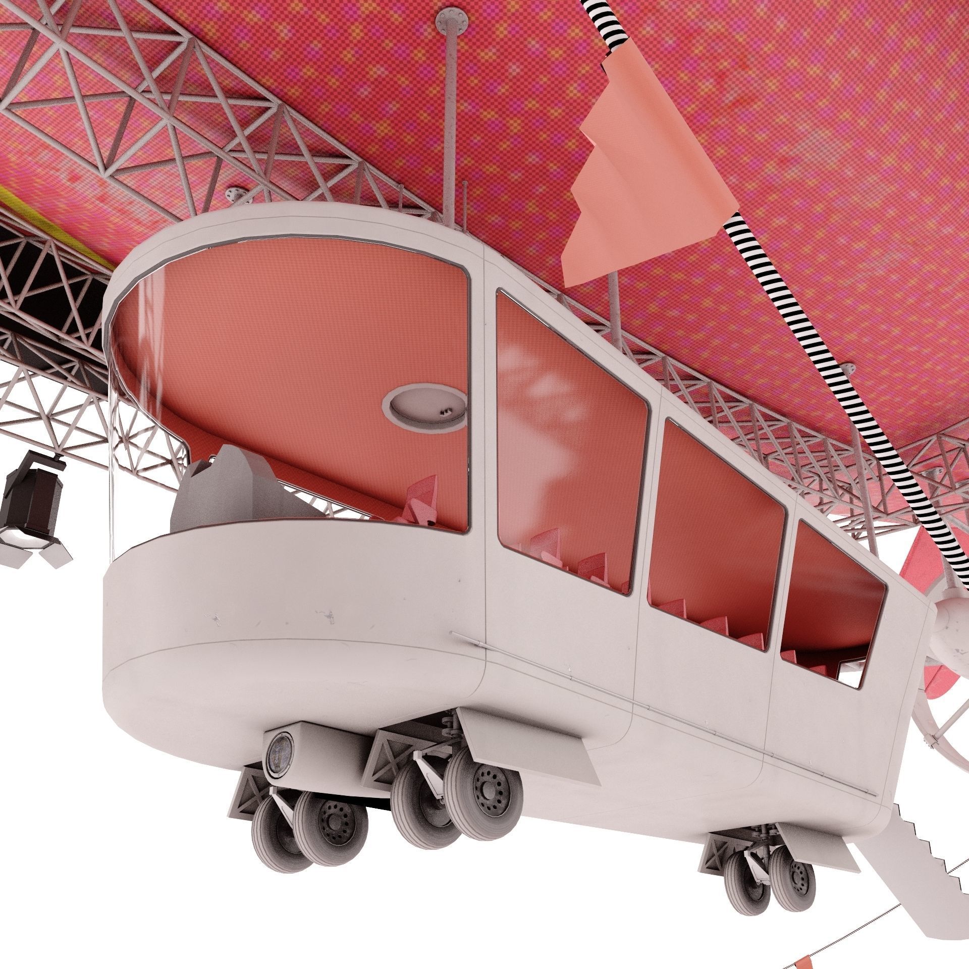 Advertising Zeppelin Coca-Cola 3D model_15