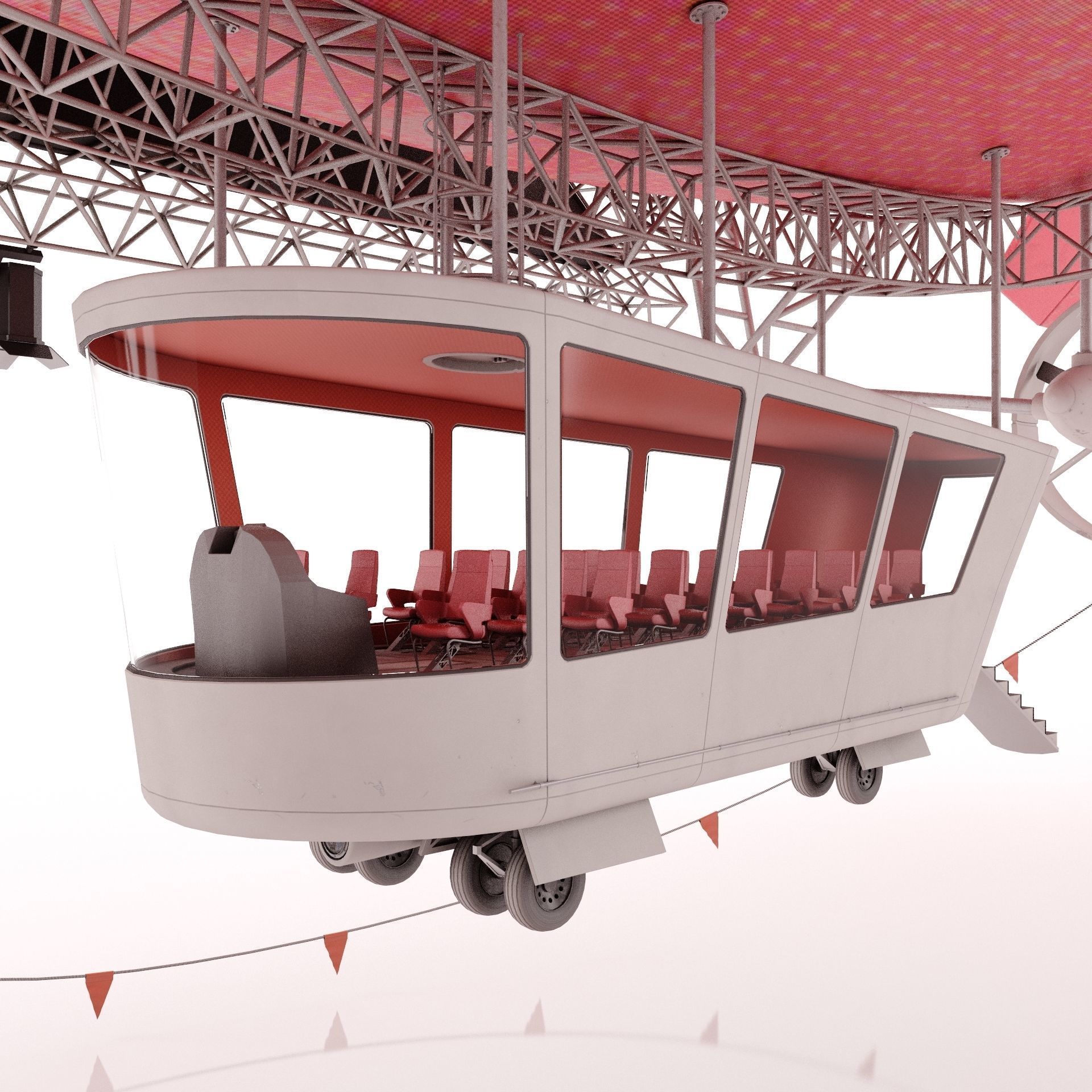 Advertising Zeppelin Coca-Cola 3D model_12