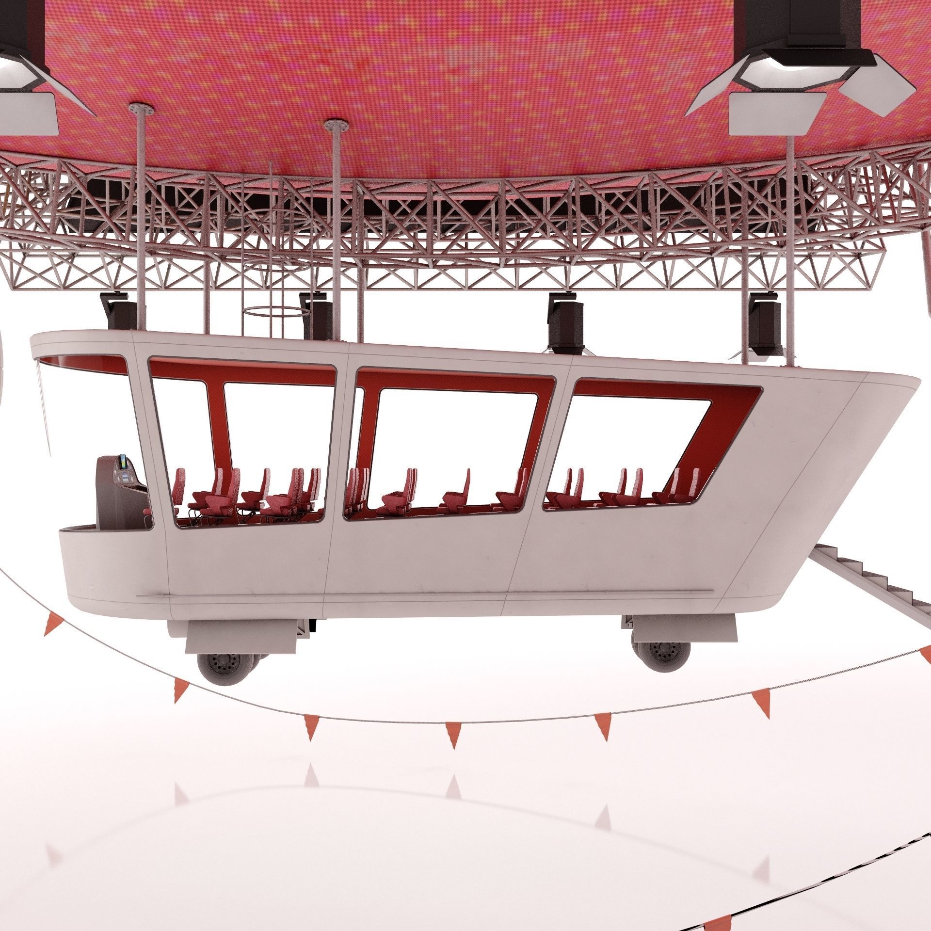 Advertising Zeppelin Coca-Cola 3D model_11