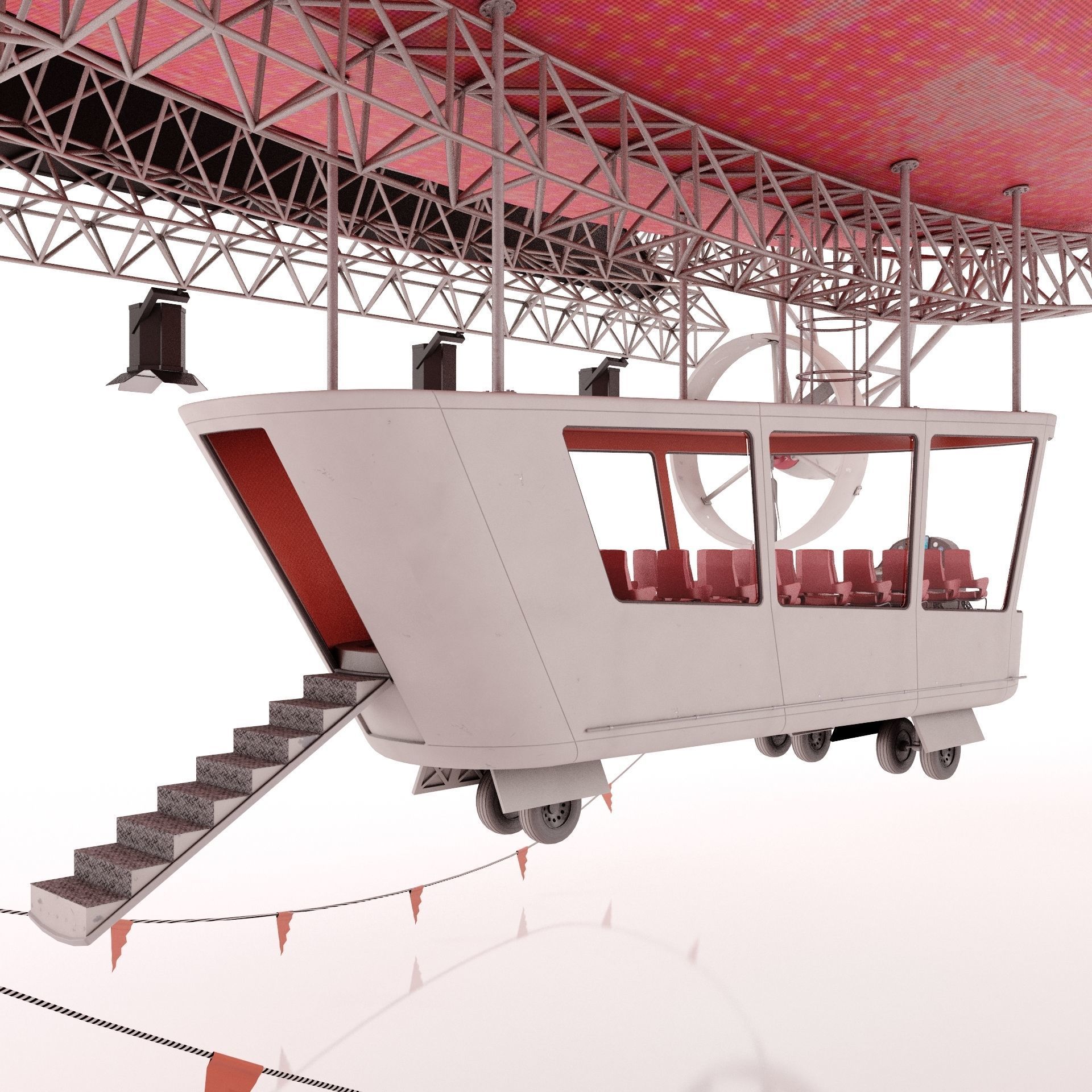 Advertising Zeppelin Coca-Cola 3D model_13