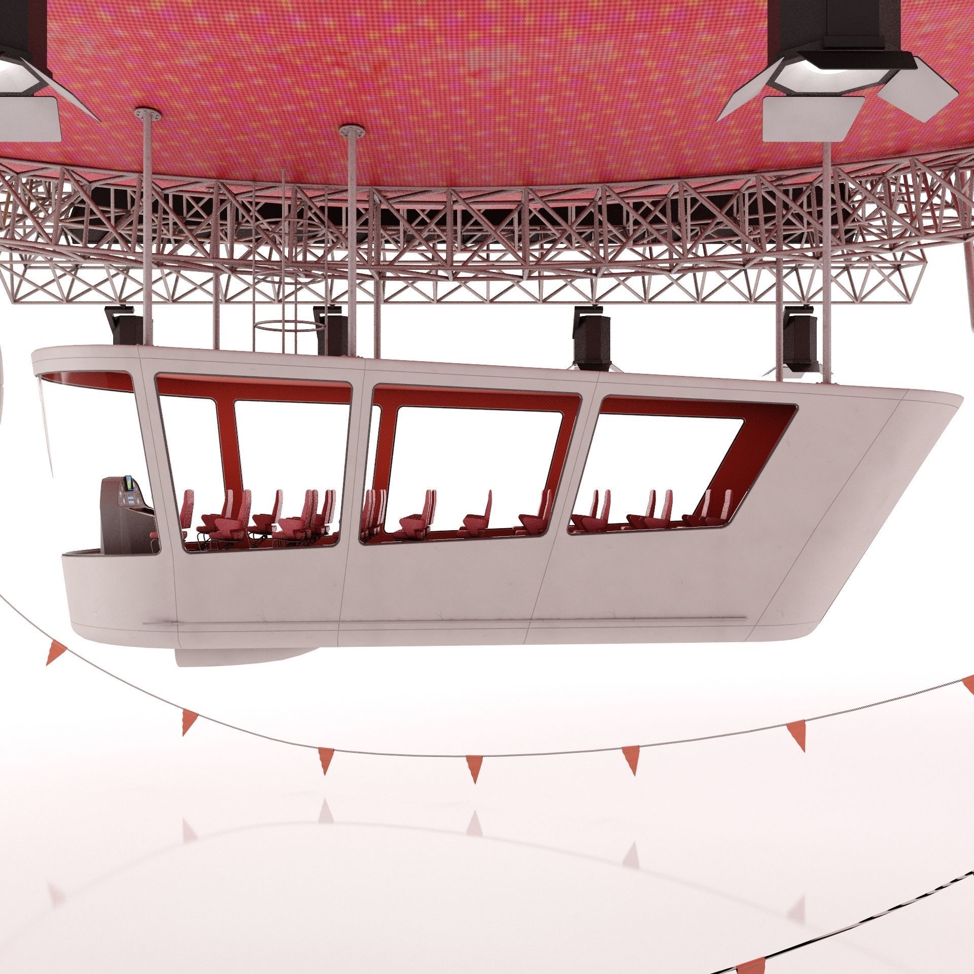 Advertising Zeppelin Coca-Cola 3D model_10