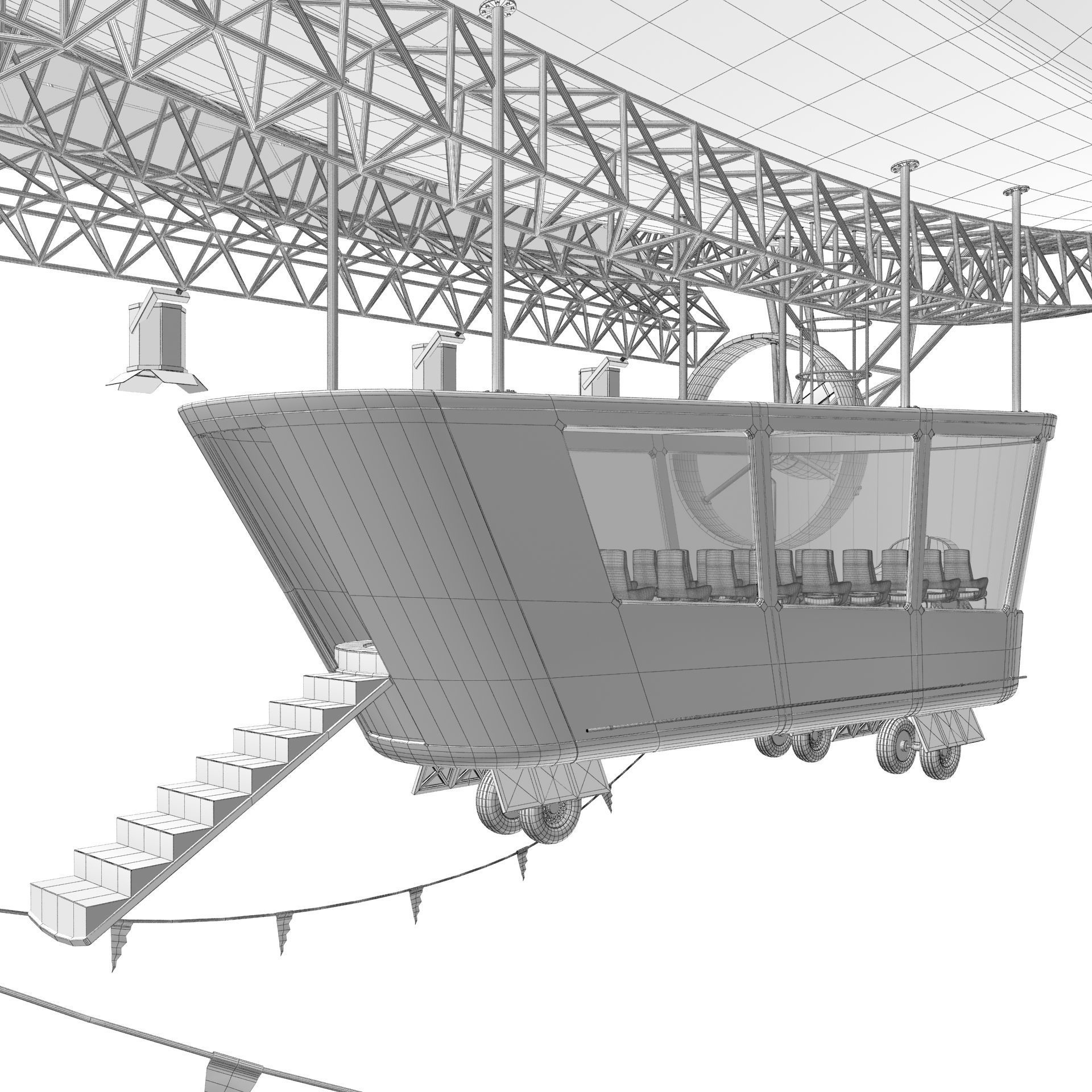 Advertising Zeppelin Coca-Cola 3D model_30