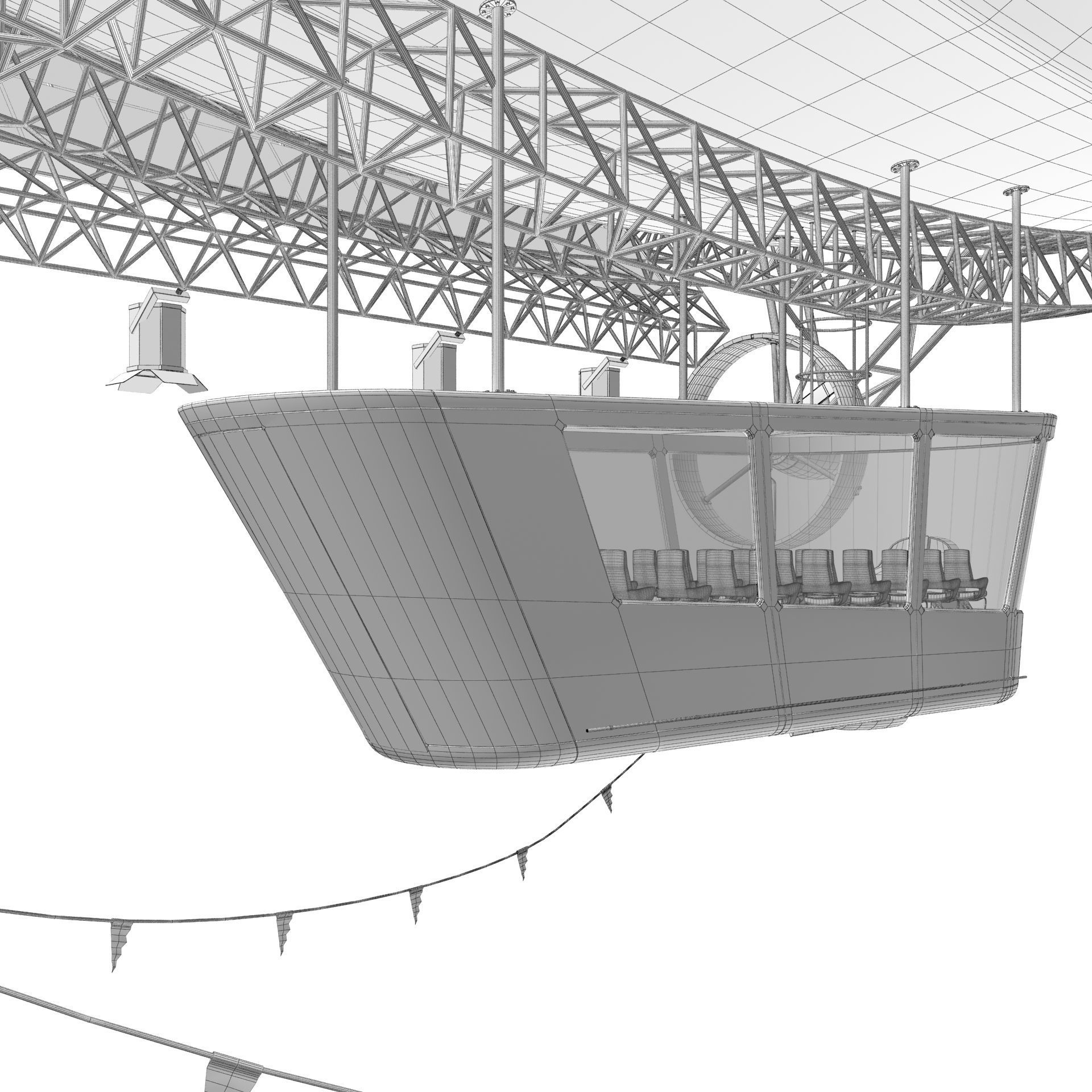 Advertising Zeppelin Coca-Cola 3D model_31