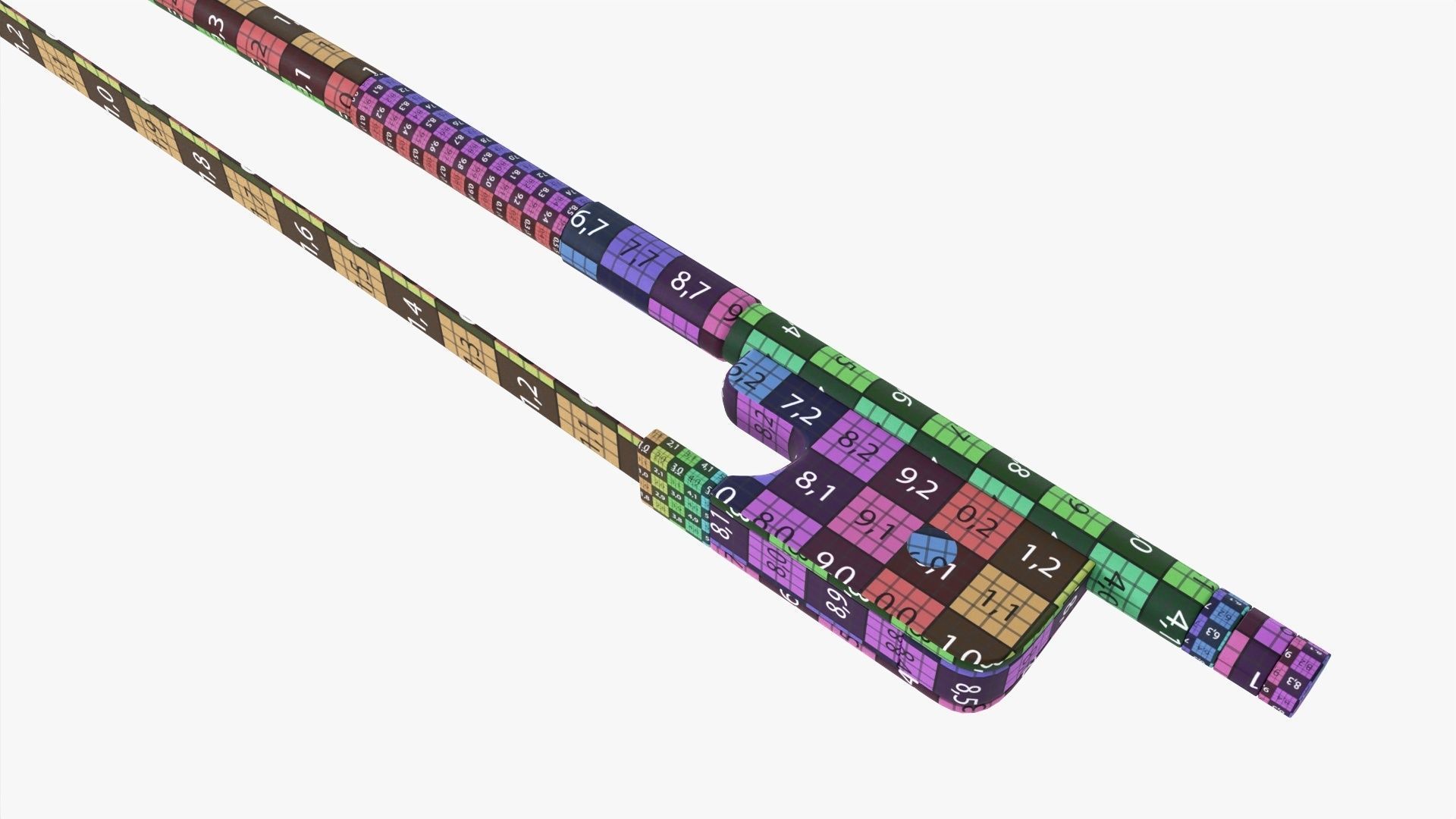 Violin bow 3D model_14