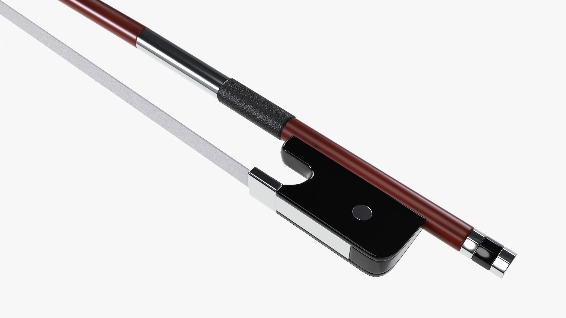 Violin bow 3D model_2