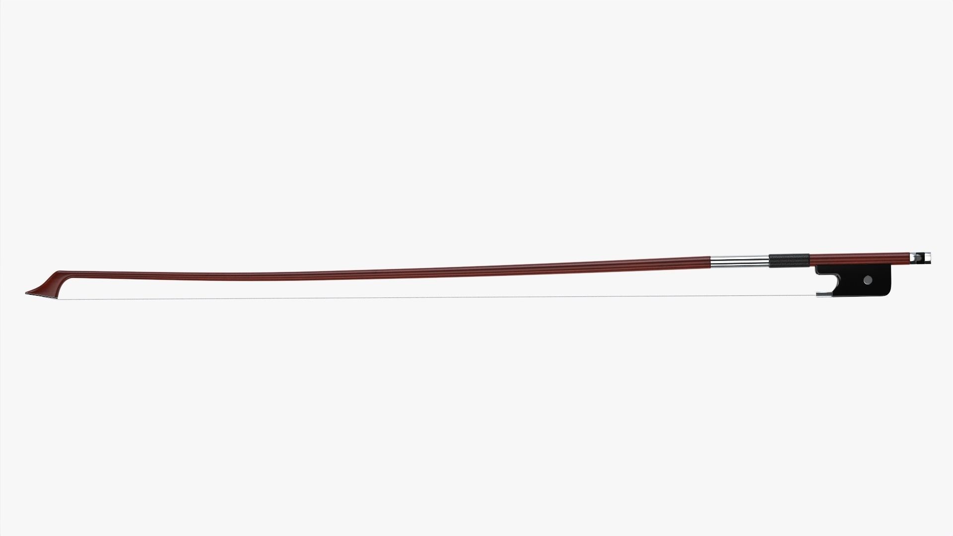Violin bow 3D model_6