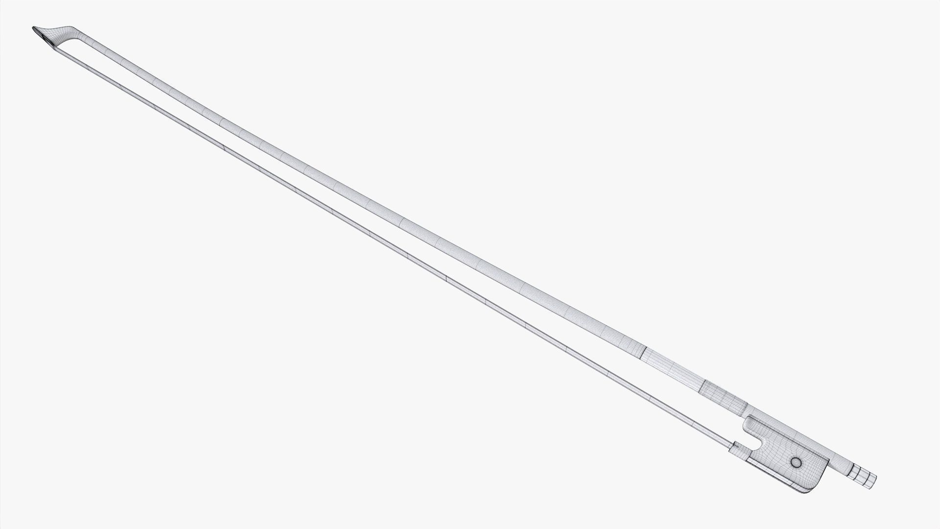 Violin bow 3D model_7