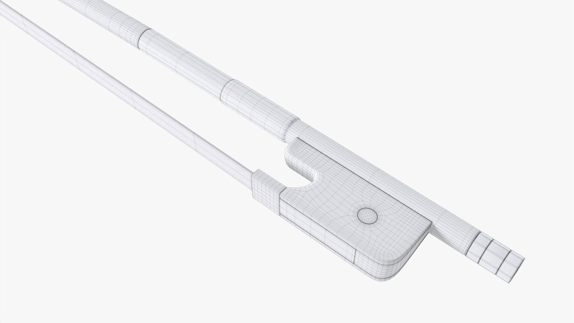 Violin bow 3D model_8
