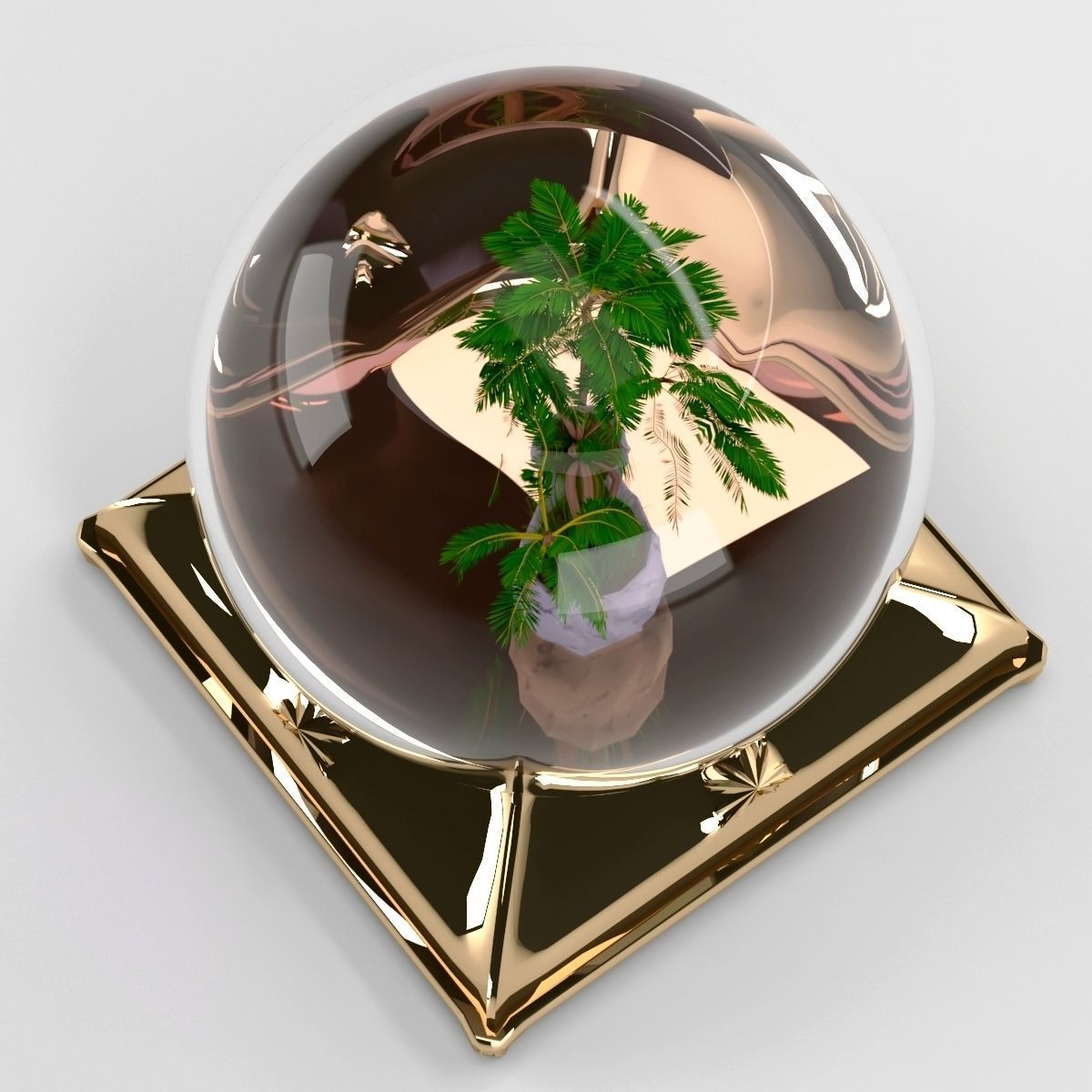 Crystal ball 3D model_3