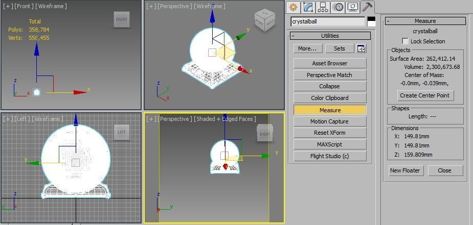 Crystal ball 3D model_4
