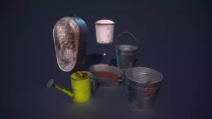 Household Props Low-poly 3D model