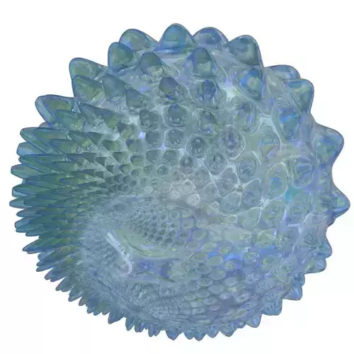 Untouch glass dish with pattern