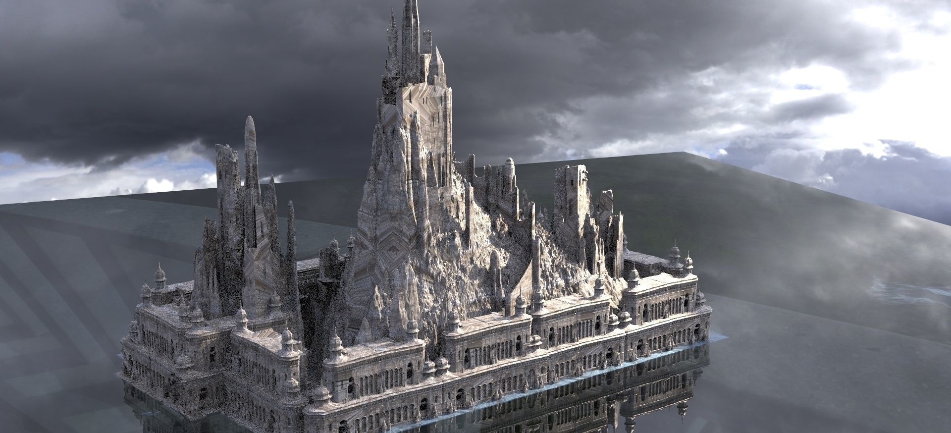 Saracen Crusades Fortress collection Kit bash 3D model_4