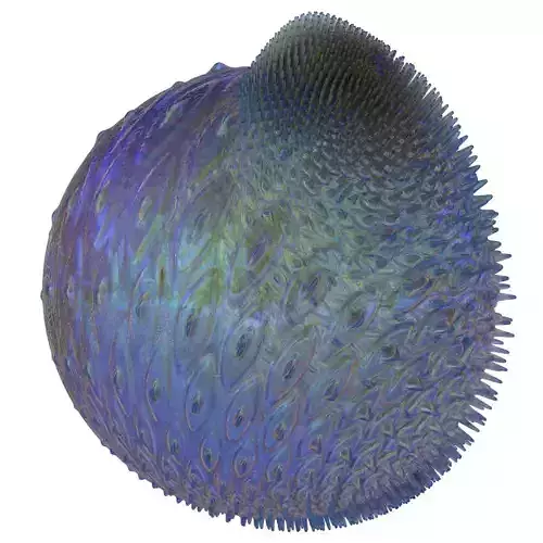 Lunar spiral ball 3D model