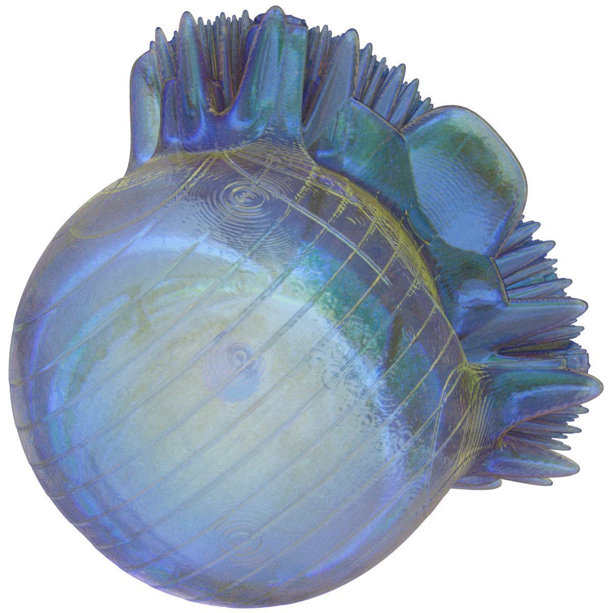 Hairdo edison glass vase 3D model_5