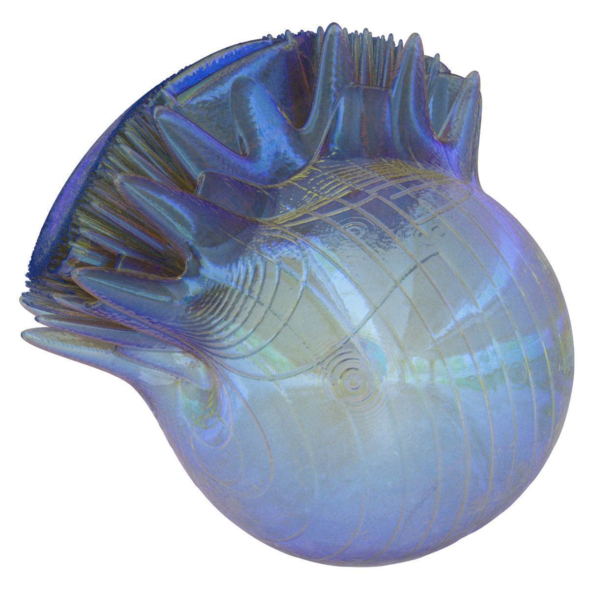 Hairdo edison glass vase 3D model_1