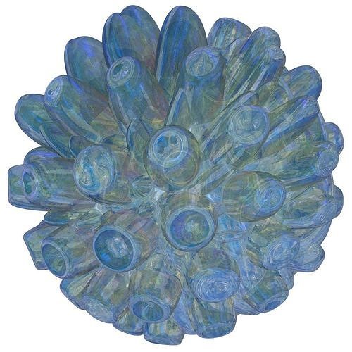 Flowerlike glass ball 3D model