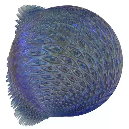 Blowfish ball with pattern 3D model