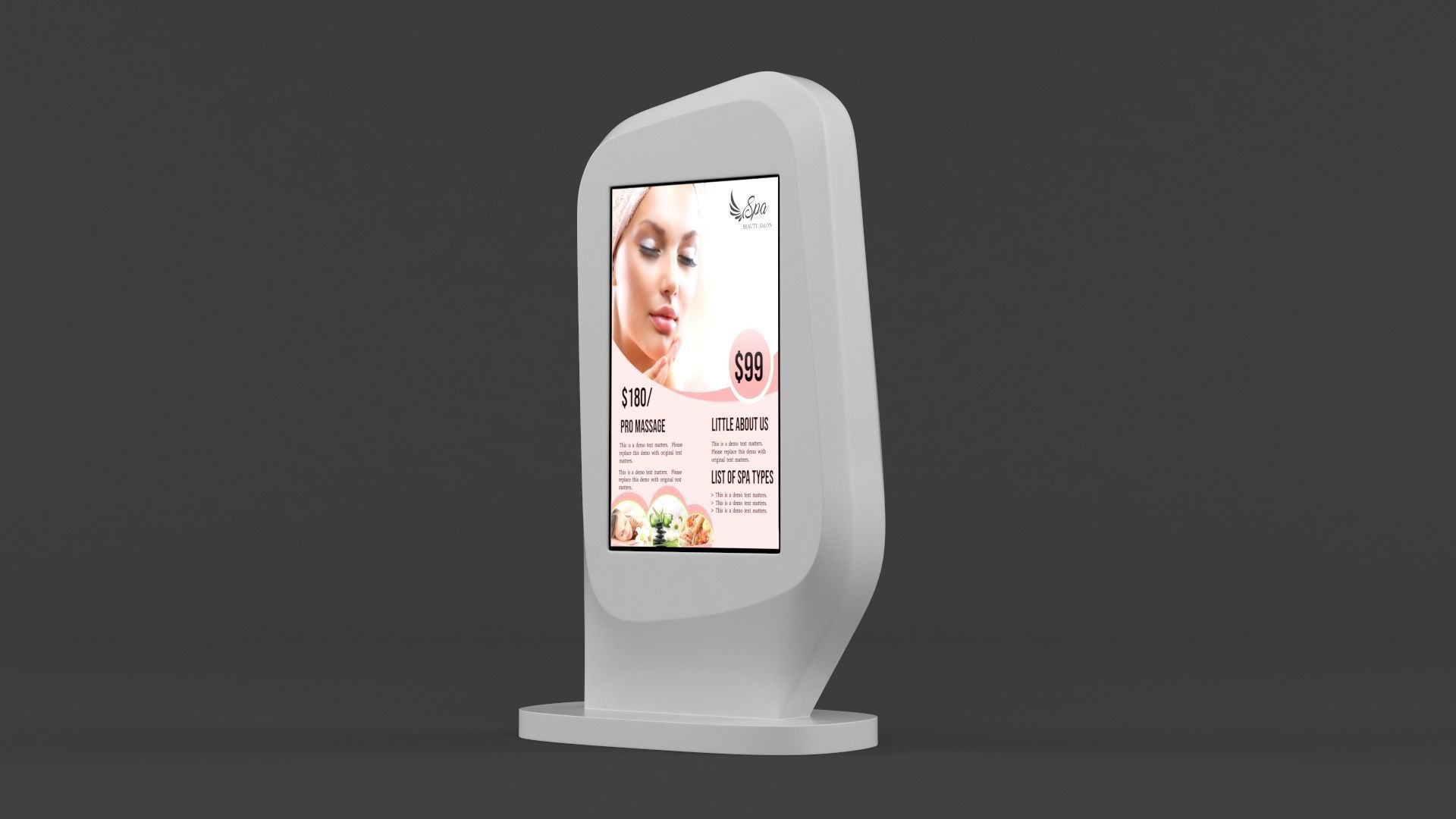 Digital Kiosk 3D model_2