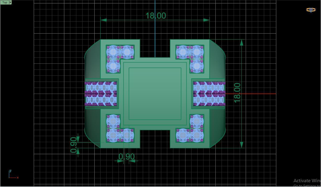 Ring M6  Mens luxury ring with enamel and gems 3D print model_24