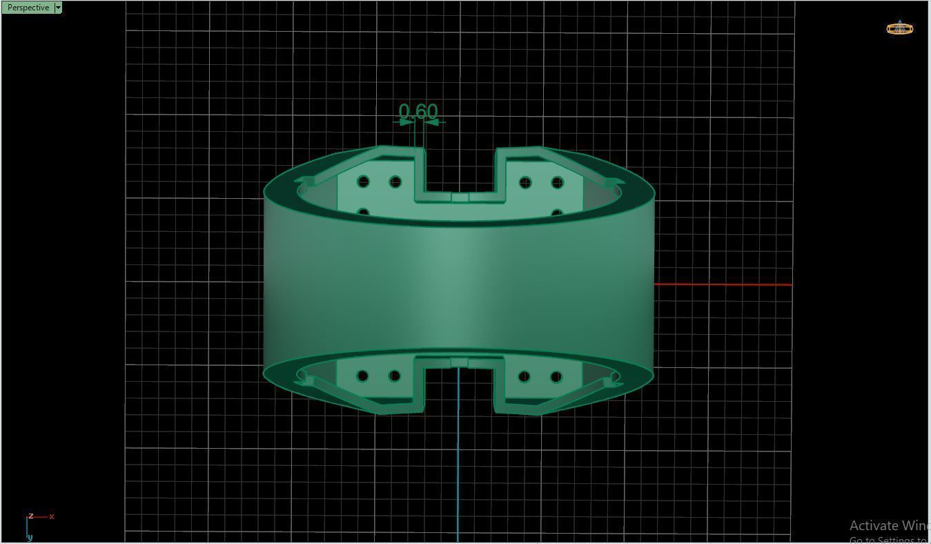 Ring M6  Mens luxury ring with enamel and gems 3D print model_26