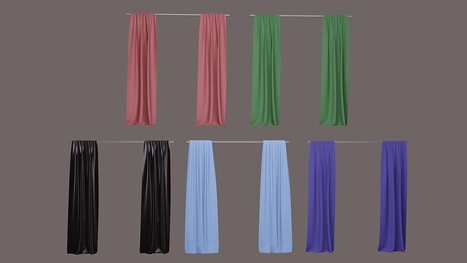 The Curtains curtain 3D Model Collection