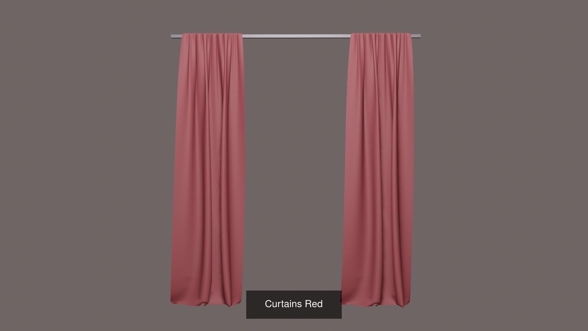 The Curtains curtain 3D Model Collection_5