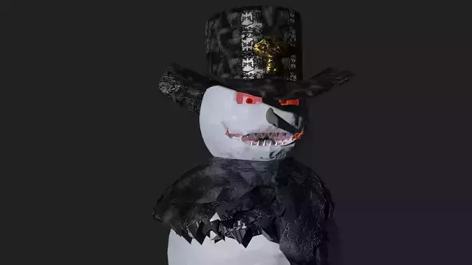 Evil Snowman Free 3D model