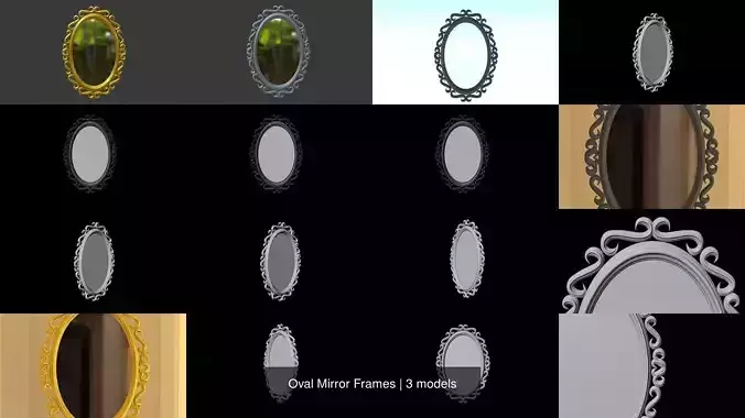Oval Mirror Frames