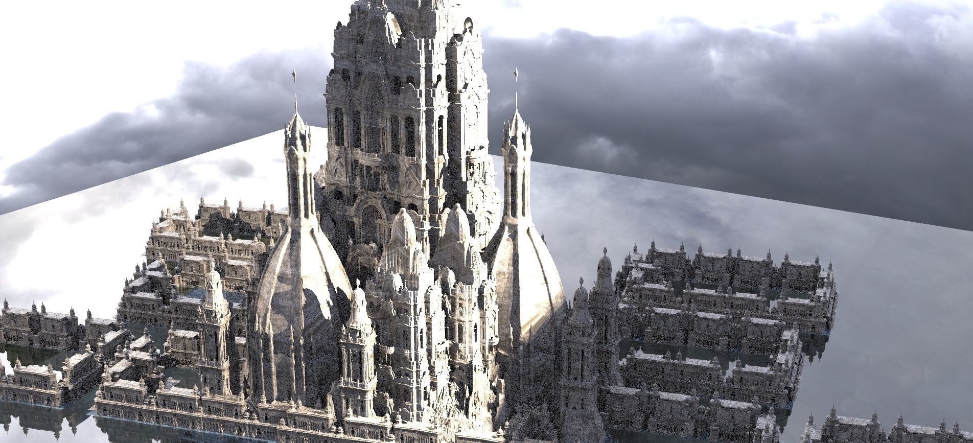 Medieval Muslim Architecture Kit bash 3D model_1