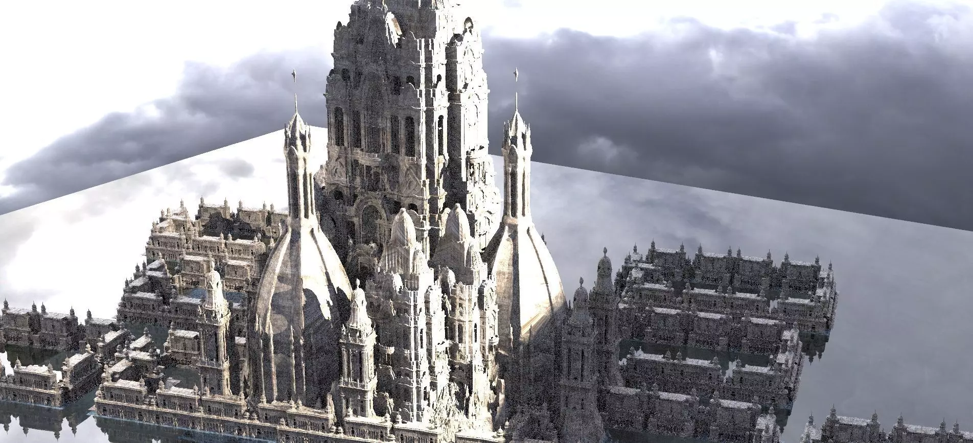 Medieval Muslim Architecture Kit bash 3D model_0