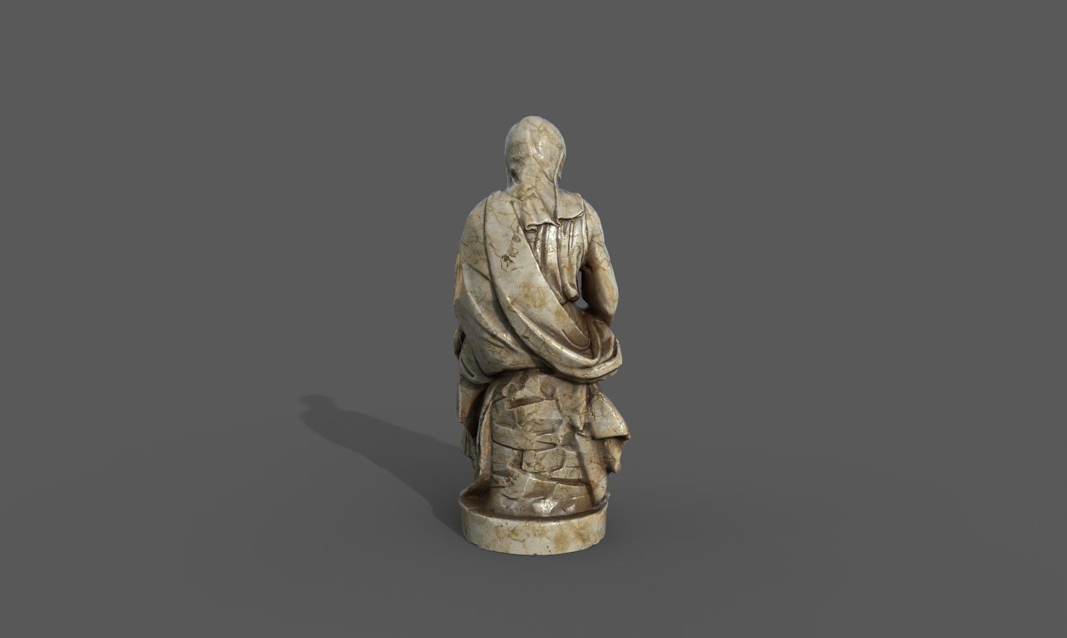 Madonna of Bruges Low-poly 3D model_12