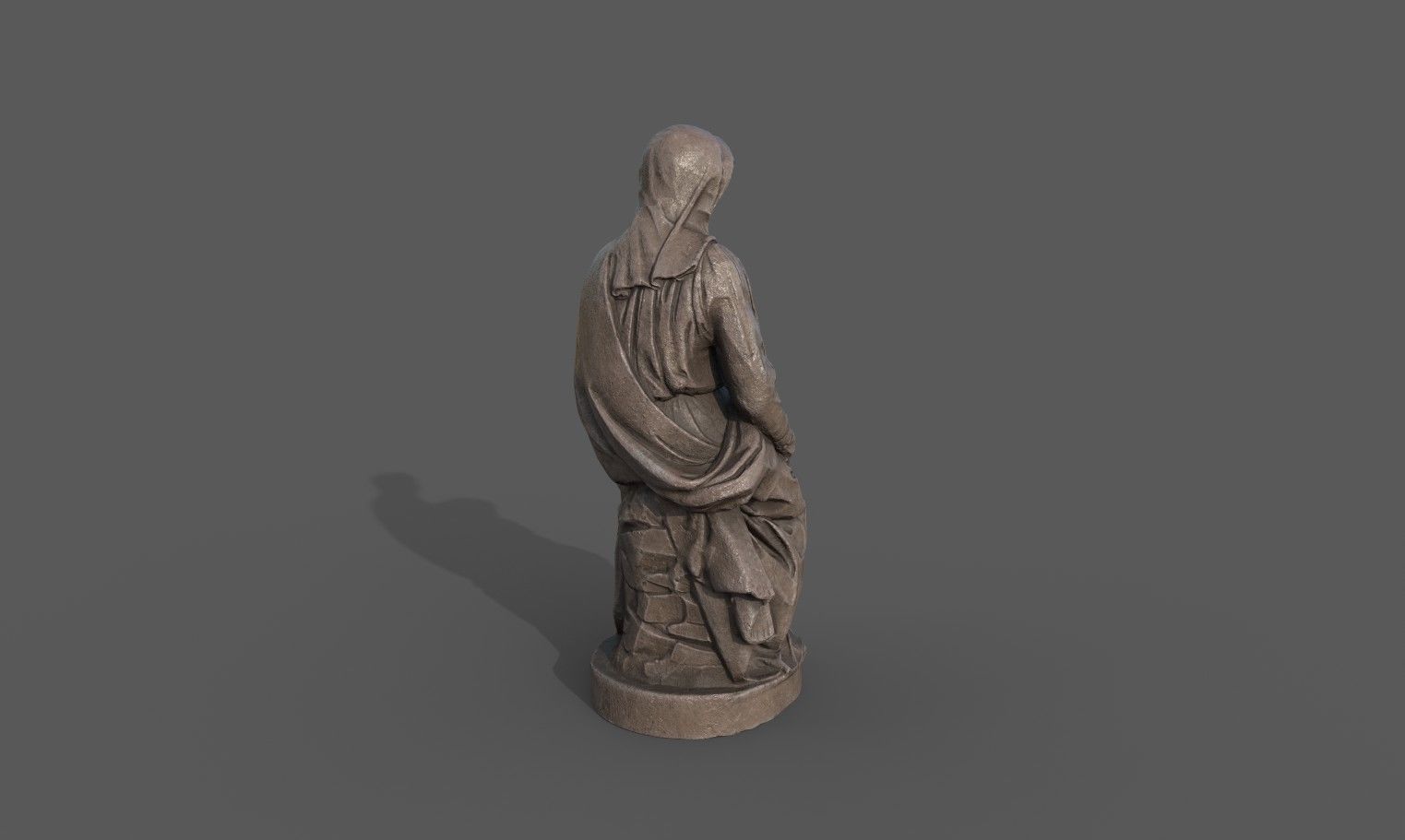 Madonna of Bruges Low-poly 3D model_5