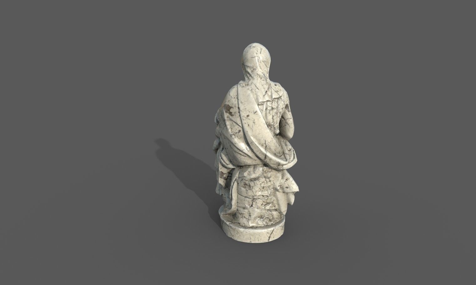 Madonna of Bruges Low-poly 3D model_19