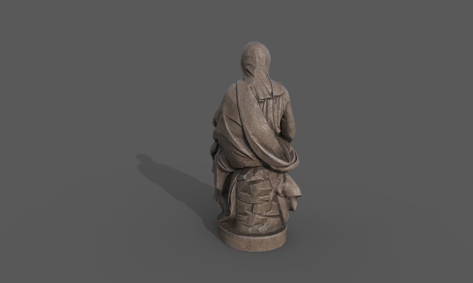 Madonna of Bruges Low-poly 3D model_4