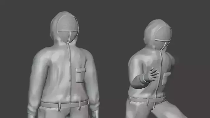 Squad Game Pink Soldier Toy 3D print model