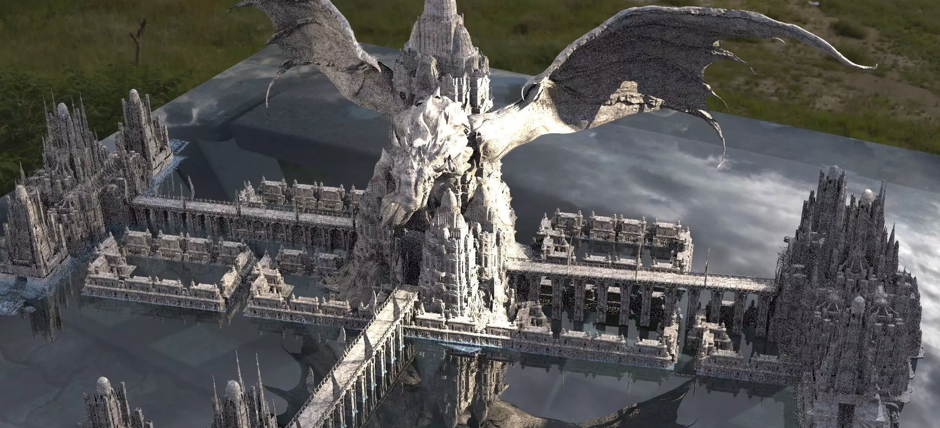 League of Legends inspired Dragon City Kit bash 3D model