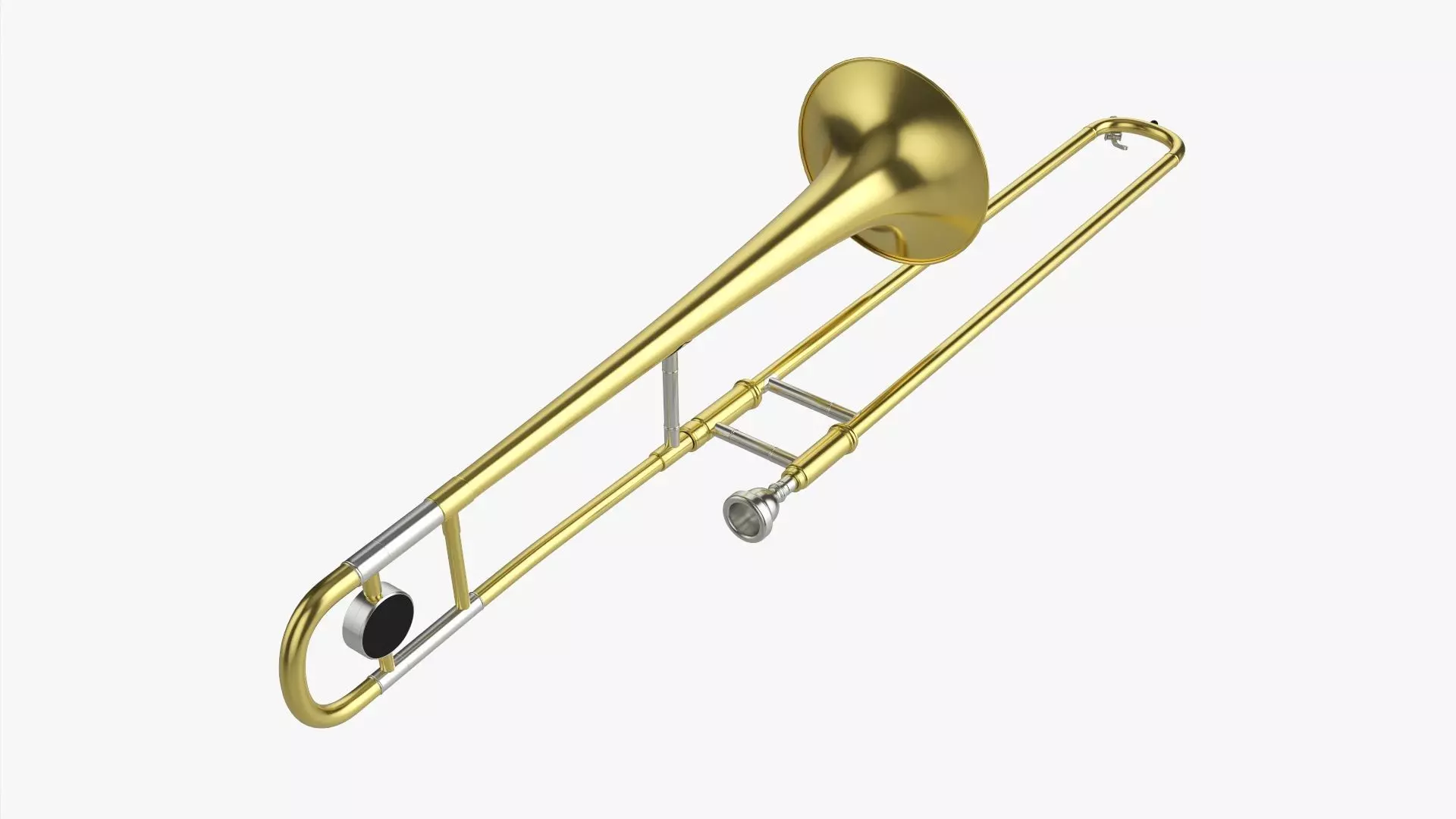 Brass bell trombone tenor 3D model