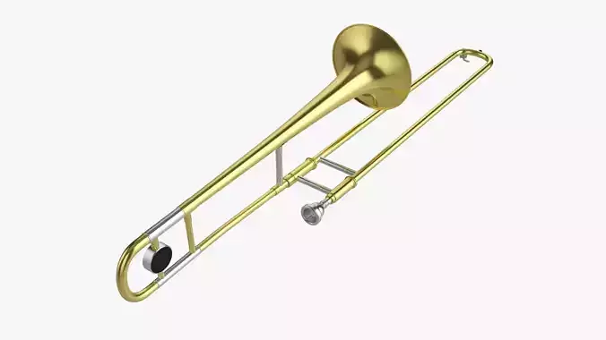 Brass bell trombone tenor  3D model