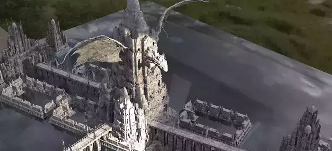 League of Legends dark architecture City Kit bash