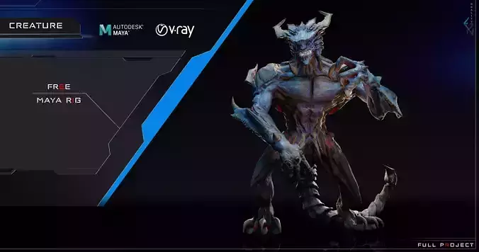 Free Creature Rig - Project Free 3D model