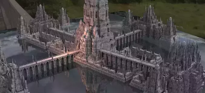 Hidden Mayan Temple of the Apocalypse Kit bash 3D model