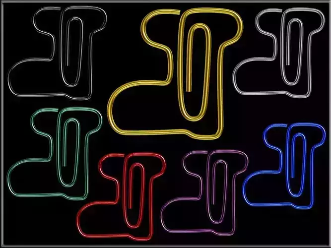 Christmas boots paper clip