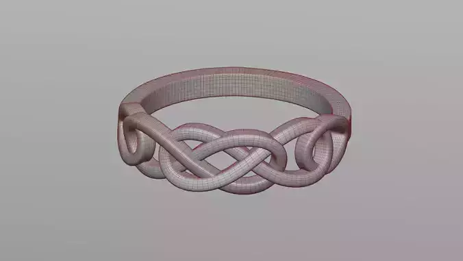 Perpetuity knot ring