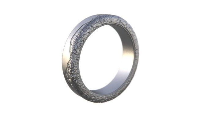MOUNTAIN WEDDING RING 3D print model