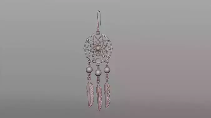Earrings dream catcher