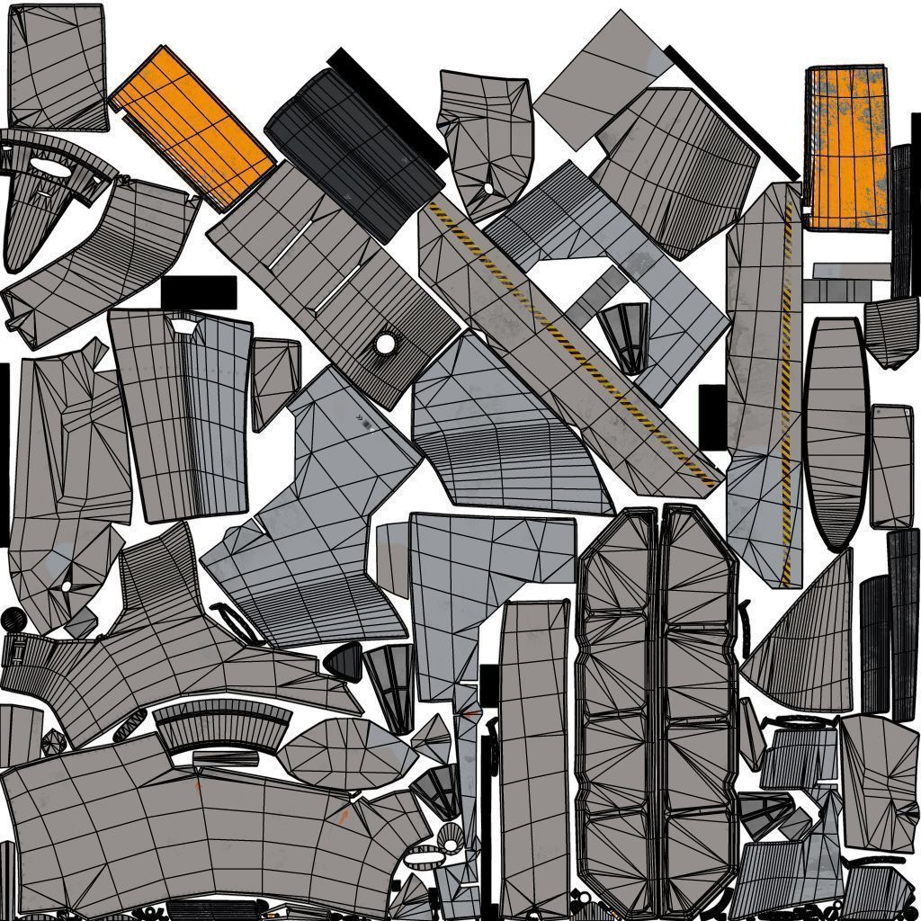 3D SpaceFighter Raptor  3D model_42