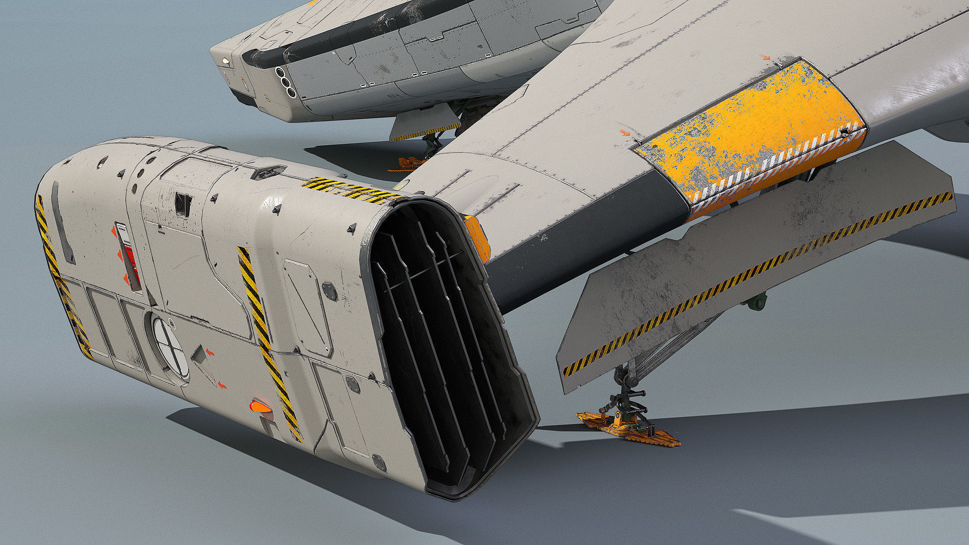 3D SpaceFighter Raptor  3D model_5