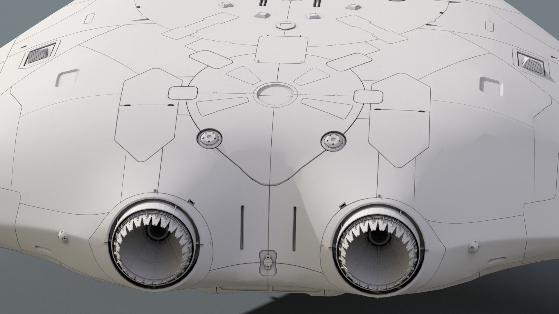 3D SpaceFighter Raptor  3D model_36